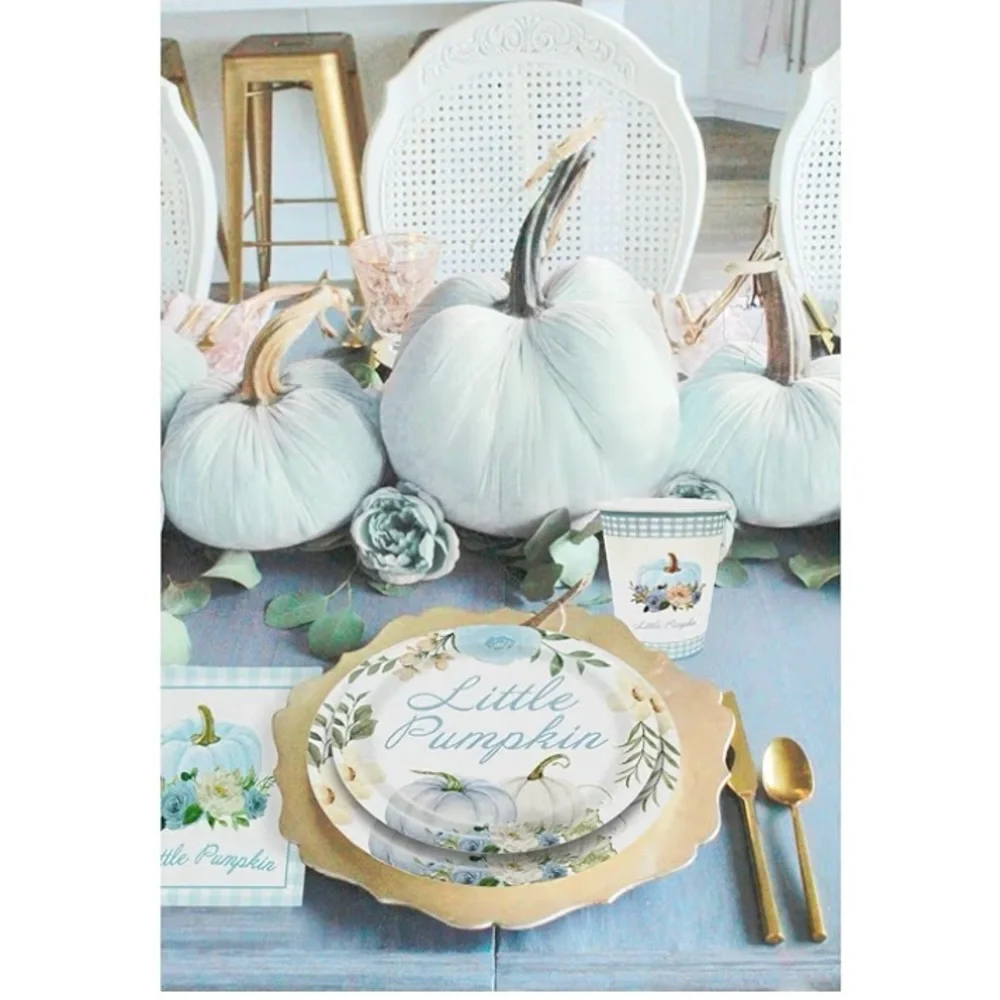 Pumpkin Party Supplies Tableware Set - Fall Theme Party Decorations. New